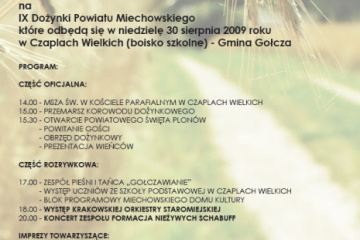 Przed Powiatowym Świętem Plonów