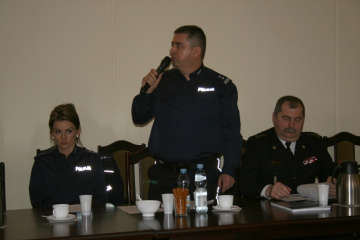 Mł. insp. Bogusław Słupczyński, komendant powiatowy miechowskiej policji