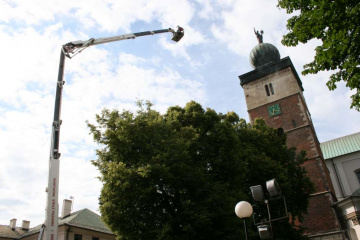 Akcja ratowniczo-gaśnicza wieży kościelnej