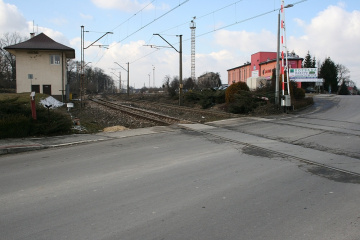 Przejazd kolejowy w Charsznicy