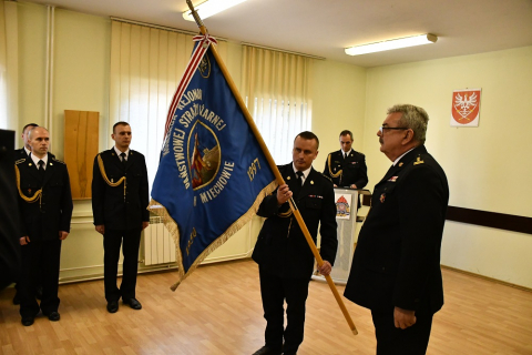 Starszy kapitan Michał Majda komendantem Komendy Powiatowej PSP w Miechowie