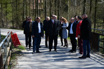 Most na drodze powiatowej w Przesławicach na moment przed remontem