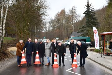 Ponad 5km odcinek wyremontowanej drogi powiatowej 1182K Bryzdzyn - Tunel - Miechów został otwarty