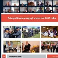 Fotograficzny skrót wydarzeń z 2019 roku prezentowany na sesji absolutoryjnej Rady Powiatu Miechowskiego