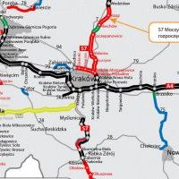 Odcinek S7 Moczydło - Miechów na mapie