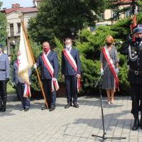 Obchody Święta Wojska Polskiego w Miechowie - pod Pomnikiem z Orłem