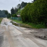 Droga powiatowa w Falniowie po sierpniowych ulewach