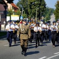 Święto Wojska Polskiego w Miechowie uświetniły orkiestry dęte z Miechowa, Nasiechowic i Sławic