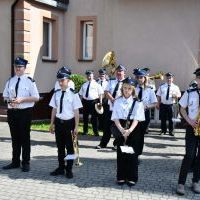 100-lecie OSP Pstroszyce I - Orkiestra Dęta ze Sławic uświetniła uroczystość