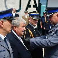 Święto Policji Miechów 2019 - Złoty Medal Związku dla starosty Jacka Kobyłki