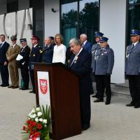 Święto Policji Miechów 2019 - życzenia i gratulacje starosty powiatu miechowskiego Jacka Kobyłki