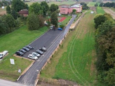 Parking i droga do SOSW Zagorzyce po remoncie