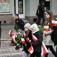 Najmłodsi uczestnicy Święta Niepodległości w Miechowie