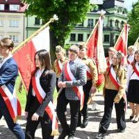 Miechowskie Święto Uchwalenia Konstytucji 3 Maja - poczty mundurowe szkół