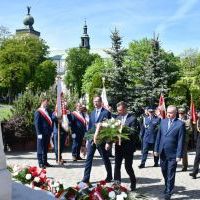 Miechowskie Święto Uchwalenia Konstytucji 3 Maja - delegacja Gminy i Miasta Miechów