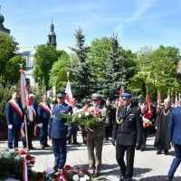 Miechowskie Święto Uchwalenia Konstytucji 3 Maja - delegacja służb mundurowych