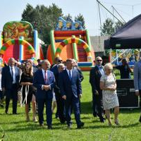 Korowód dożynkowy - wejście na stadion