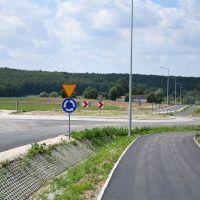 Rozbudowana droga powiatowa Zygmuntów - Opacz
