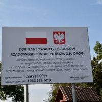 Inwestycja była dofinansowana ze środków rządowego funduszu rozwoju dróg