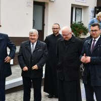 ks. proboszcz Franciszek Siarek, starosta Jacek Kobyłka, przewodniczący RP Krzysztof Świerczek, burmistrz Dariusz Marczewski