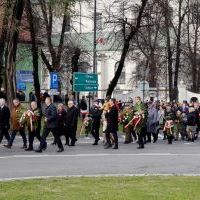 Wśród uczestników uroczystości władze samorządowe - Powiatu Miechowskiego i Gminy Miechów